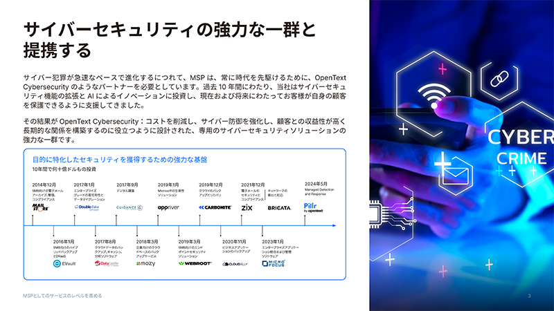 サイバーセキュリティの強力な一群と提携する